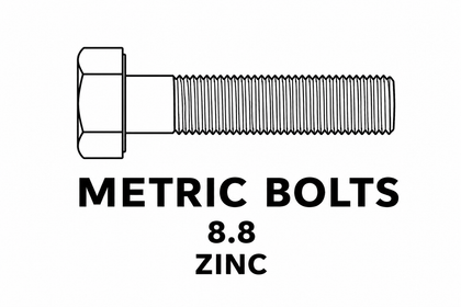 BOLT METRIC ZINC 8.8