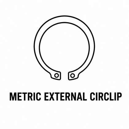 METRIC EXTERNAL CIRCLIP
