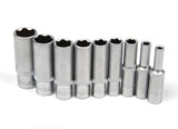 Vanquish 1/4" Drive 6-Pt Metric Deep Socket 13mm