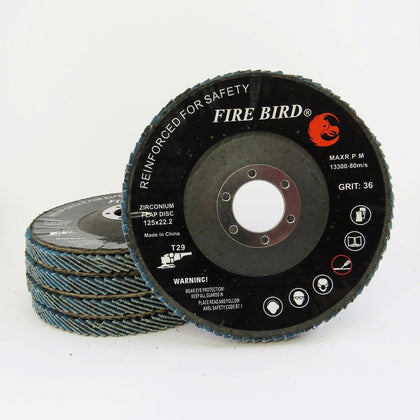 Fire Bird Zirconium Flap Disc 125 X 22 X 80P