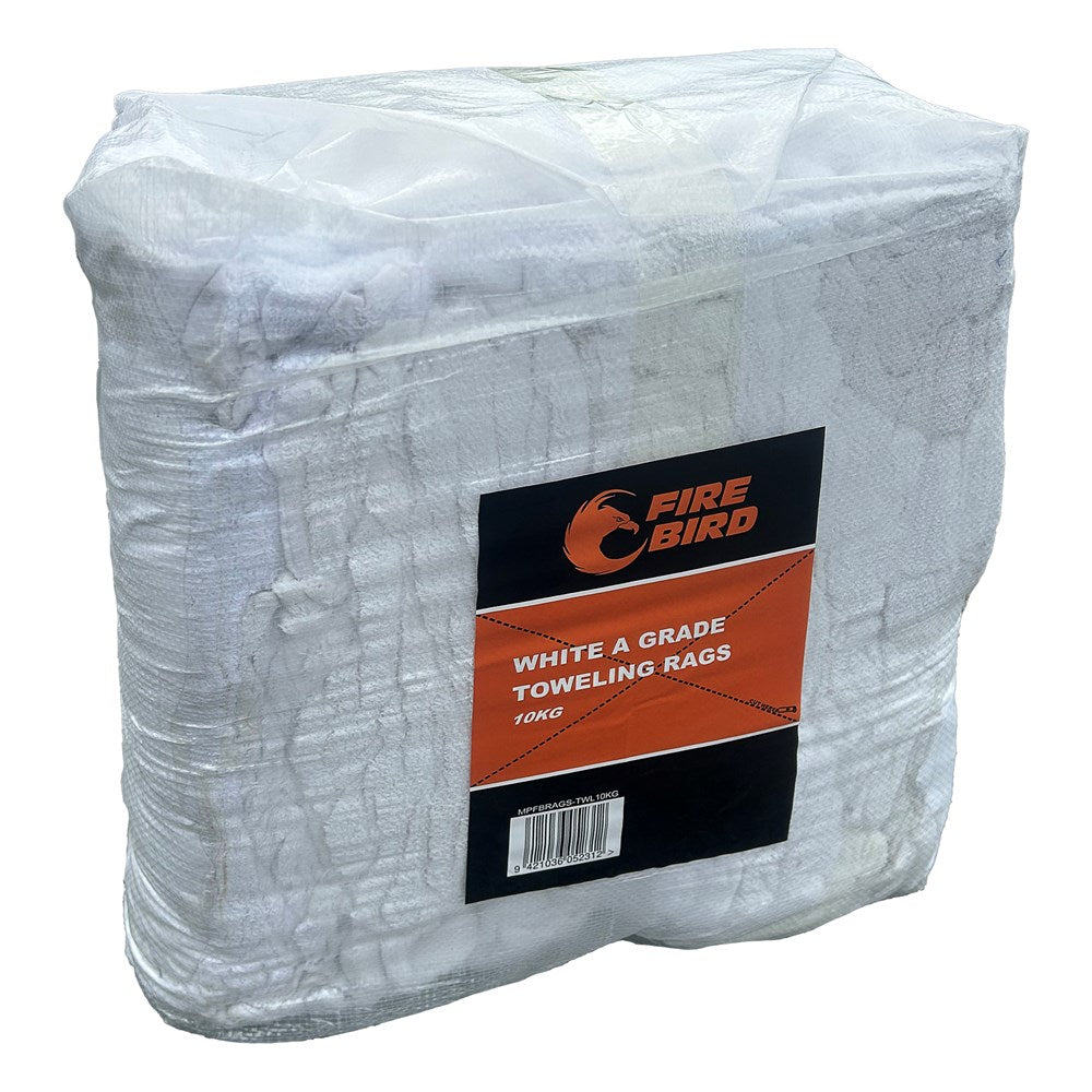 Fire Bird Rags white toweling compressed 10kg – Firebird NZ - Wholesale ...
