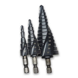 Fire Bird Step drill 6-32MM BLACK spiral