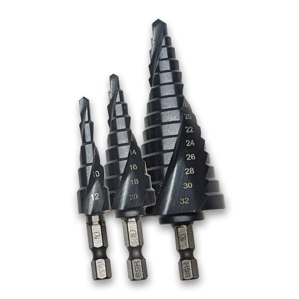 Fire Bird Step drill 6-32MM BLACK spiral