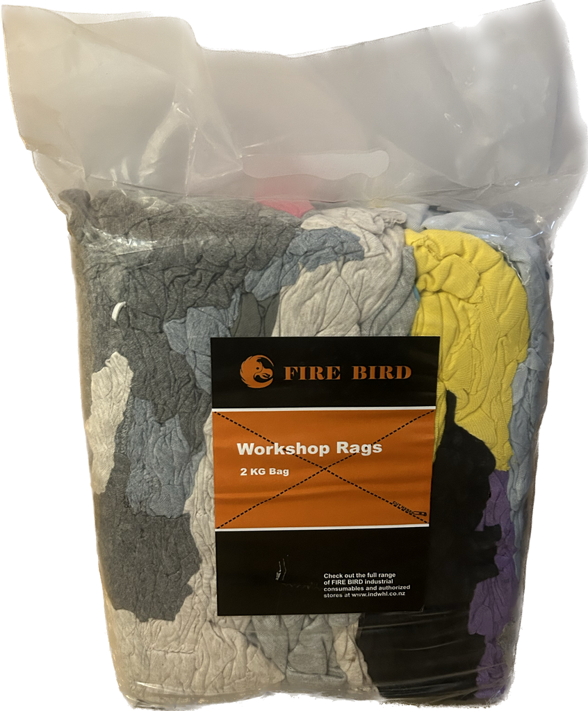 Fire Bird Rags mixed cotton compressed 2kg – Firebird NZ - Wholesale ...