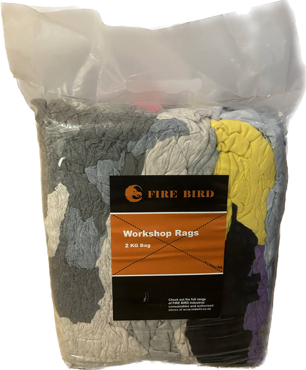 Fire Bird Rags mixed cotton compressed 2kg – Firebird NZ - Wholesale ...