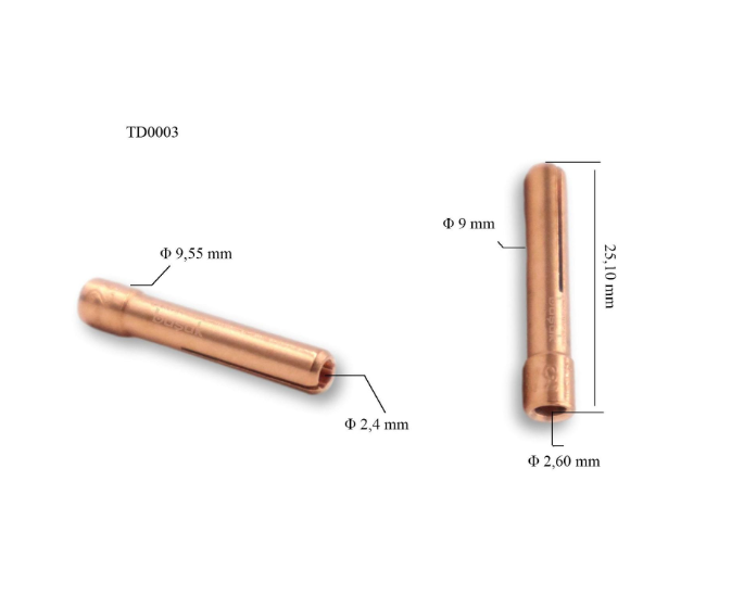 TIG Collets 13N23 2.4mm Fit DB PTA SR WP 9 20 25 TIG Welding - Foto 5