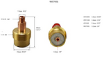 3.2mm short tig gas lens 45V116S 2pk