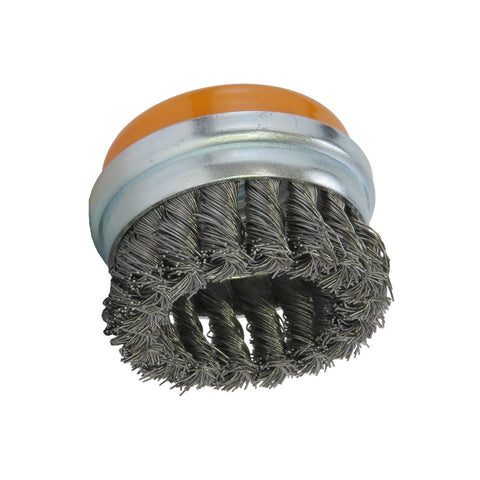 WIRE BRUSH GRINDER CUP BRUSH TWISTED 75MM M14X2 MILD STEEL