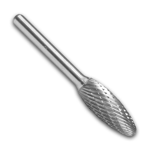 tungsten  carbide burr 10mm x 25mm x m6 shape H