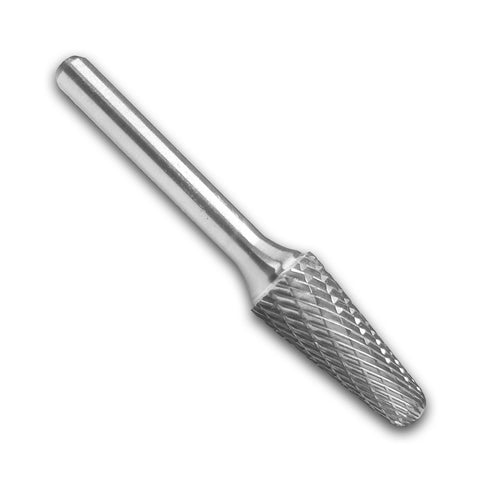 Fire Bird tungsten  carbide burr 08mm x 22mm x m6 shape L