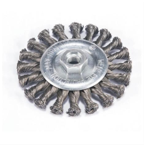 Fire Bird WIRE BRUSH GRINDER TWISTED WHEEL BRUSH 125MM M14X2 STAINLESS STEEL
