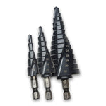 Step drill 4-12MM BLACK spiral